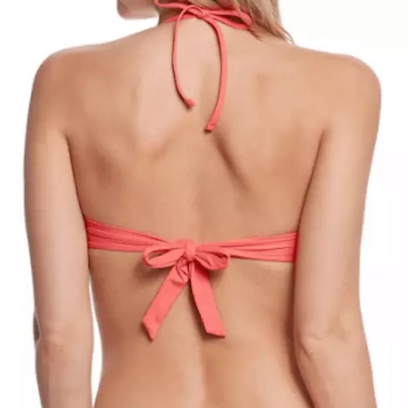 🔥BECCA🔥Swim Electric Current Strappy Halter Bikini Swimsuit Top Medium NWT - Picture 2 of 7